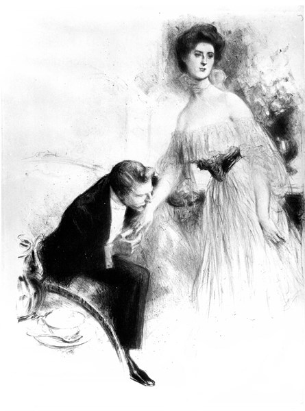 Couple. Homme et femme du monde.