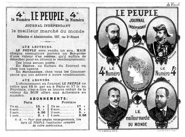 Carnot, Baker, Prince Victor, count de Paris).
