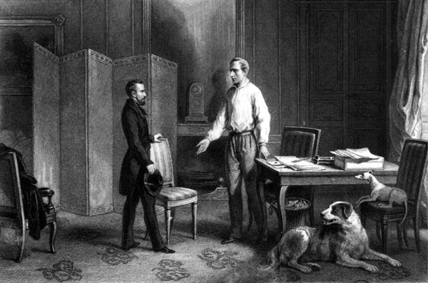 Lamartine et Auguste Blanqui, théoricien socialiste et révolutionnaire.
