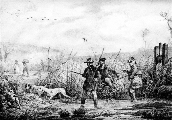 Scène de chasse.