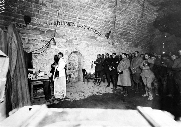 Midnight mass at the Fortress of Douaumont