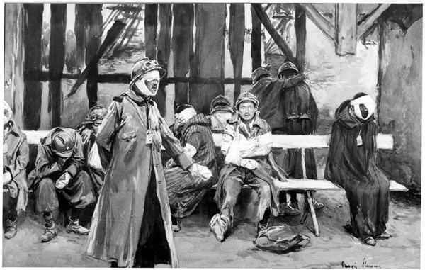 Guerre 14-18 . Les blessés. Extension de l'infirmerie.