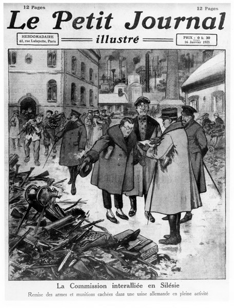Remise des armes cachées par les Allemands, 1931
