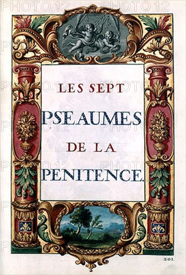Deliver Hours of Louis XIV. Psaumes of penitence 1693.
