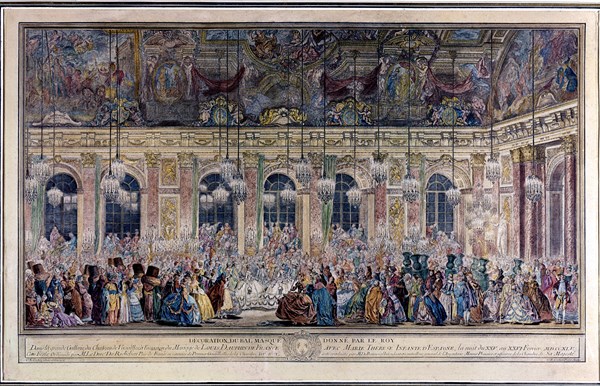 Bal des Ifs dans la galerie des Glaces à Versailles