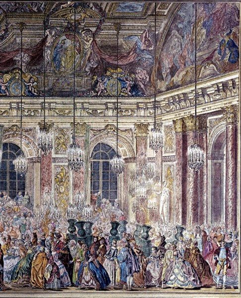 Bal des Ifs dans la galerie des Glaces à Versailles