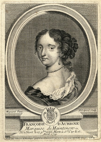 Francoise d' Aubigné, marchioness of Maintenon (1635-1719).