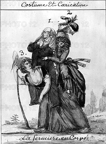 A caricature of the society of the time
