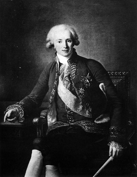 Le comte de Vaudreuil. (1740-1817).
