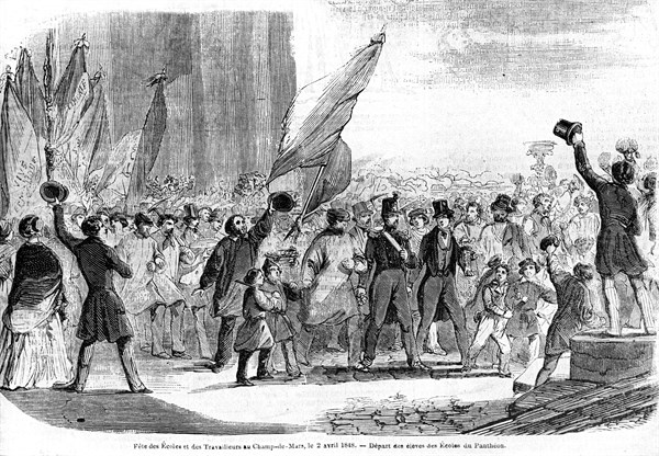 The festival of the Schools and the Workers.  1848