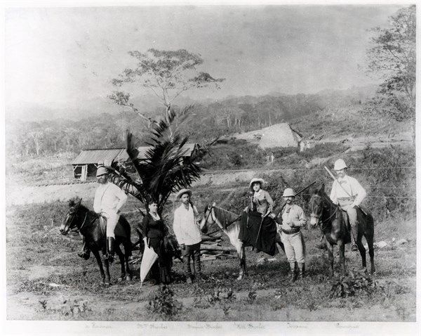Boring of Panama Canal.  1883