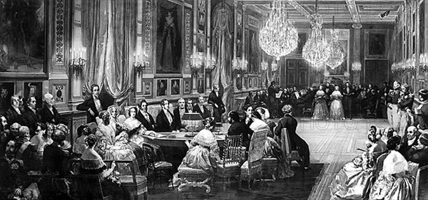 Concert donné à la reine Victoria au château d'Eu. 1844
