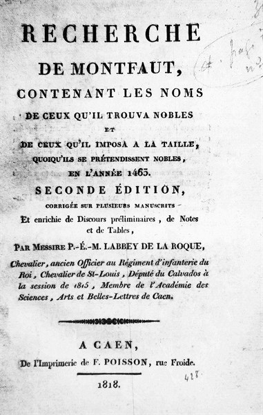 Seek and certificate of nobility