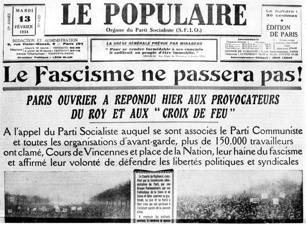 "Fascism will not pass".