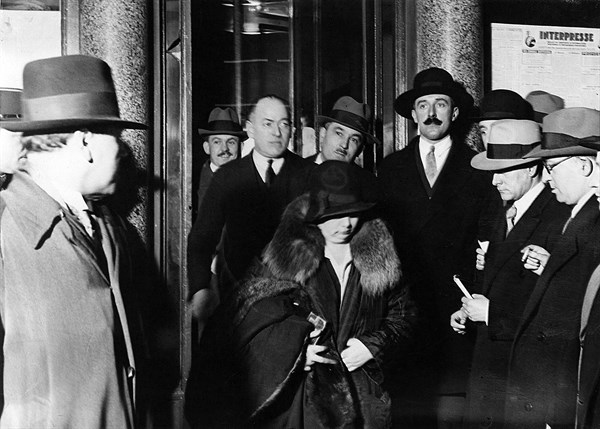 December 1928.  Arrest of Mrs Hanau.
