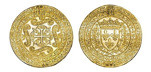 Médaille en or de 1451, commémorative de l'expulsion des Anglais