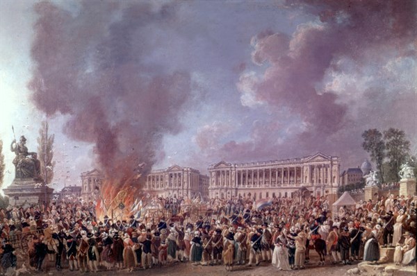 Demachy, Fête de l'Unité place de la Révolution, le 10 août 1793