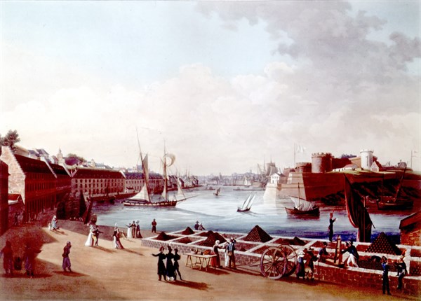 Ambroise-Louis Garneray, vue de port de Brest