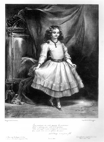 Adèle Foucher as a young girl