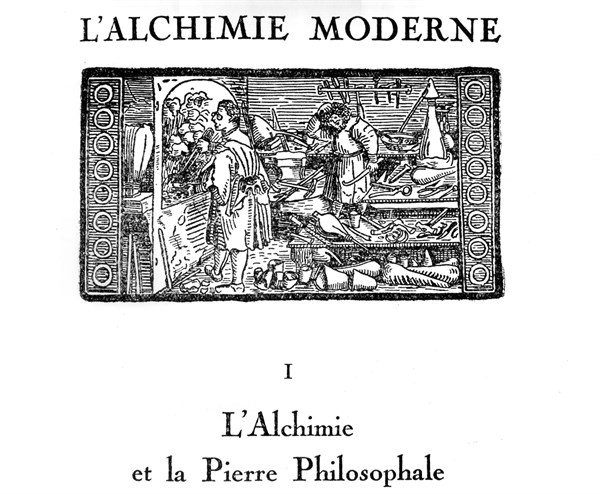 Ouvrage d'alchimie, l'alchimie et la pierre philosophale