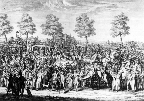 Entrée du Roi et de la famille royale à Paris