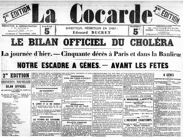 Bilan officiel du Choléra