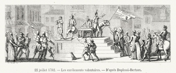 Les enrôlements volontaires.