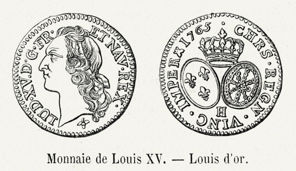 Monnaie. Louis d'or.