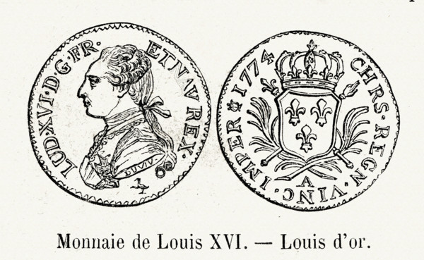 Monnaie. Louis d'or.