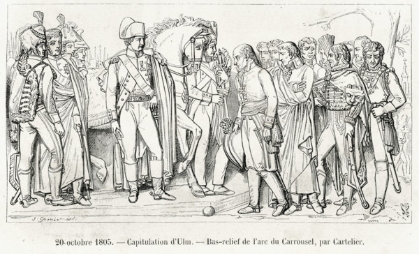 Bas-relief taken from the Arc de Triomphe du Carrousel, by Cartelier.