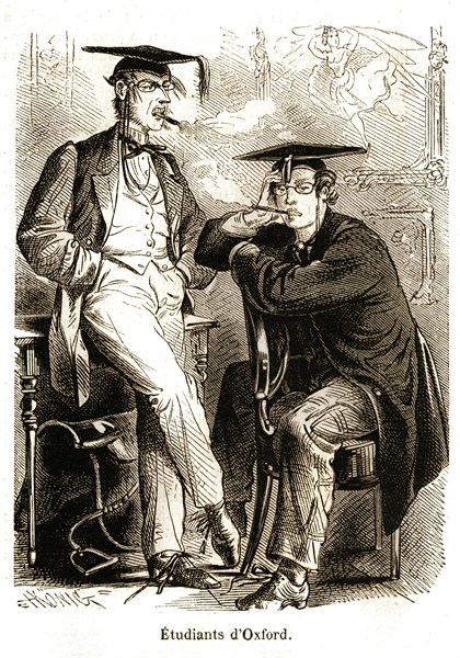 Caricature. La vie quotidienne des Anglais.