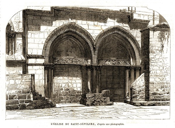 Jerusalem, Israel. The Saint-Sépulchre (1864).