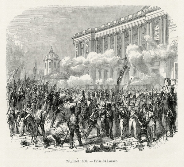 The storming of the Louvre