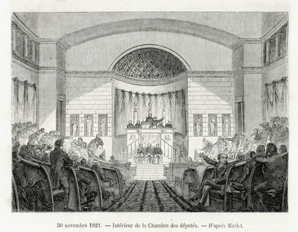 The interior of the Deputies' Chamber, according to Marlet.