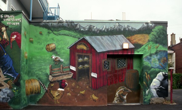 Montréal - Québec. Art populaire. Peintures de rue.