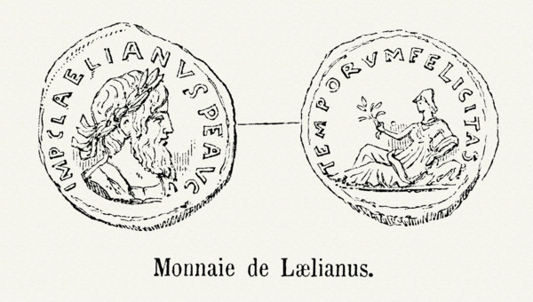 Coin minted under the reign of Laelianus