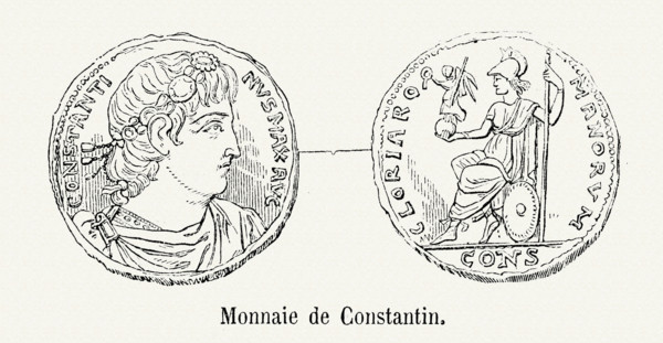 Monnaie frappée sous le règne de Constantin Ier