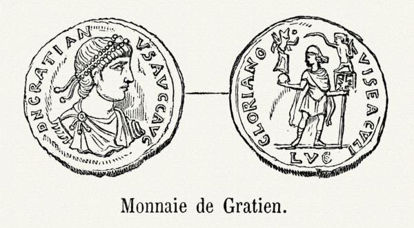 Monnaie frappée sous le règne de Gratien
