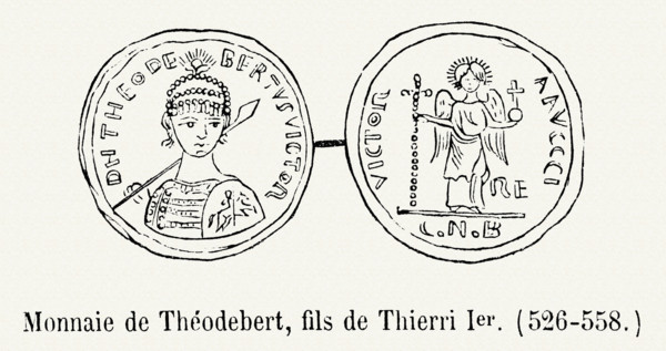 Monnaie à l'effigie de Thibert Ier