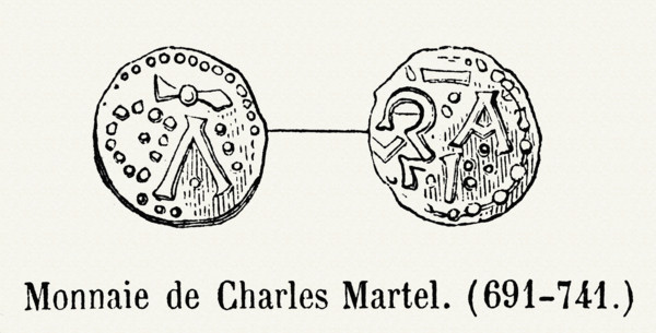 Money of Charles Martel (691-741).