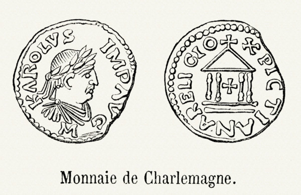 Monnaie de Charlemagne.
