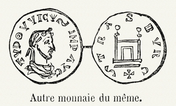 Monnaie de Louis le Pieux ou le Débonnaire.