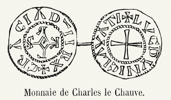 Monnaie de Charles le Chauve.