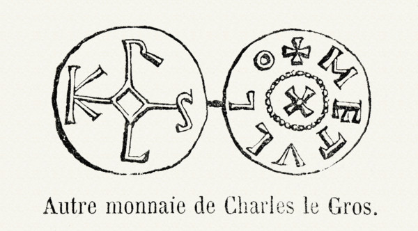 Monnaie de Charles le Gros.
