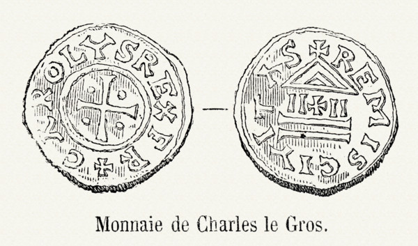 Monnaie de Charles le Gros.