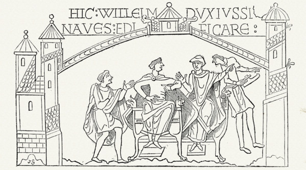 Fragments de la tapisserie de Bayeux.