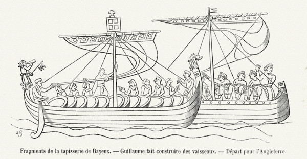 Fragments de la tapisserie de Bayeux.