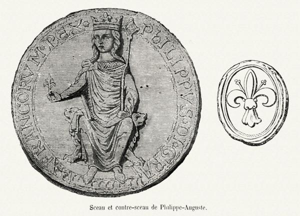 Sceau et contre-sceau de Philippe-Auguste.