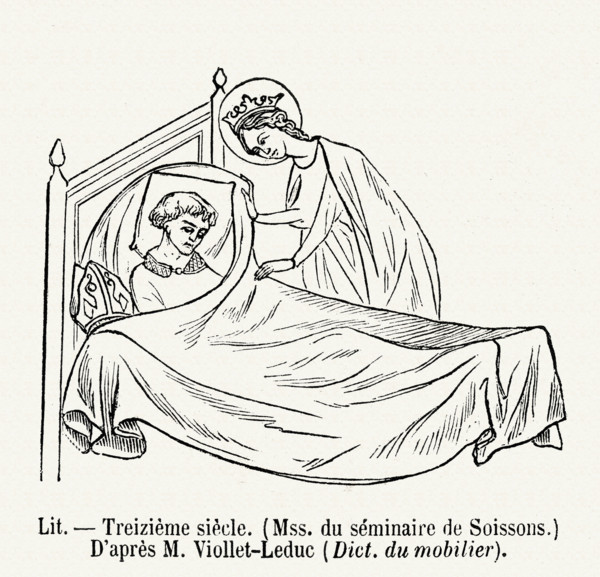 Lit - malade alité.