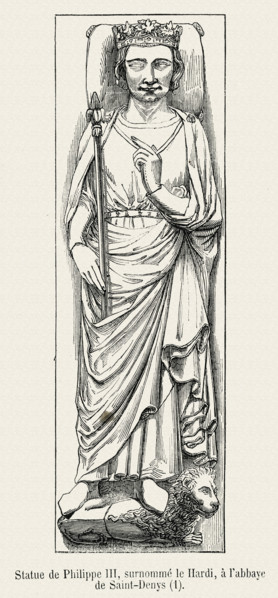 Gisant de Philippe III le Hardi (basilique de Saint-Denis).
